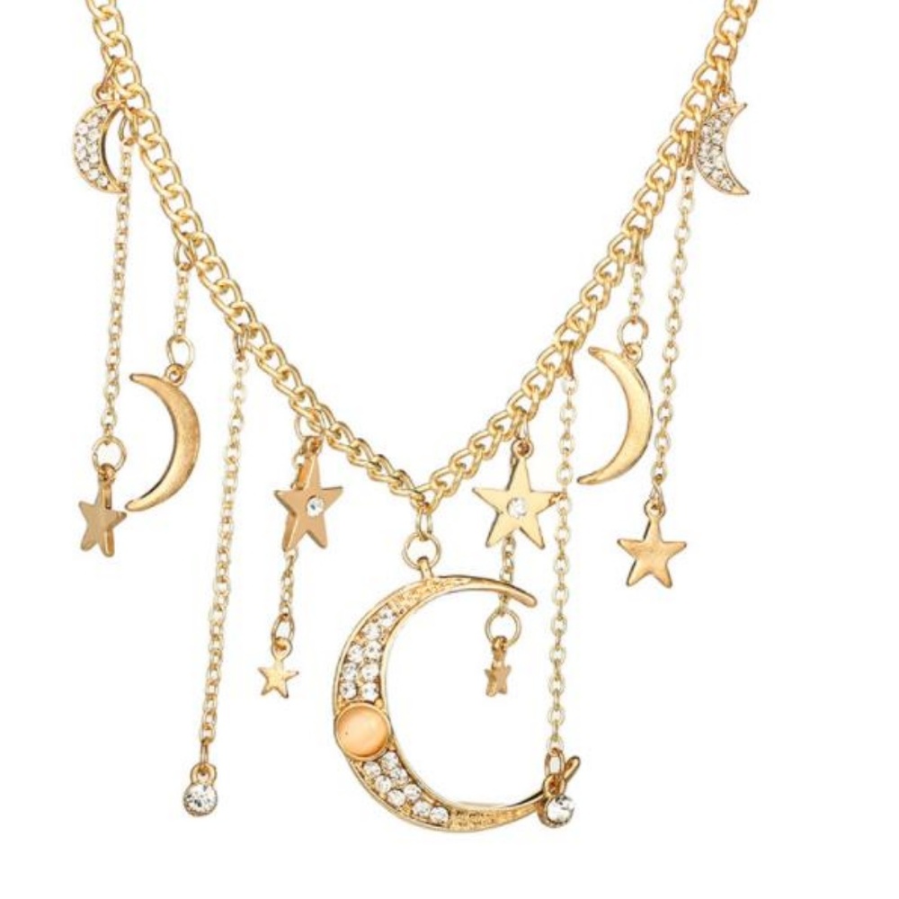 NEW moon star necklace - Picture 2 of 6